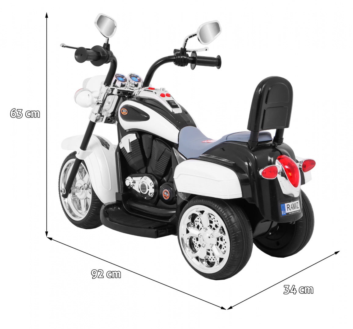 NightBike Chopper White