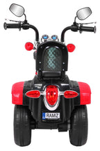 Elektrická motorka NightBike Chopper 6 V – červená