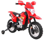 Elektrická motorka Cross 6 V – červená