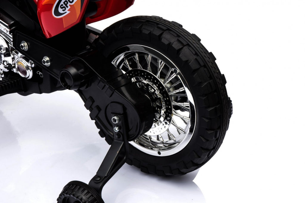 Elektrická motorka Cross 6 V – červená