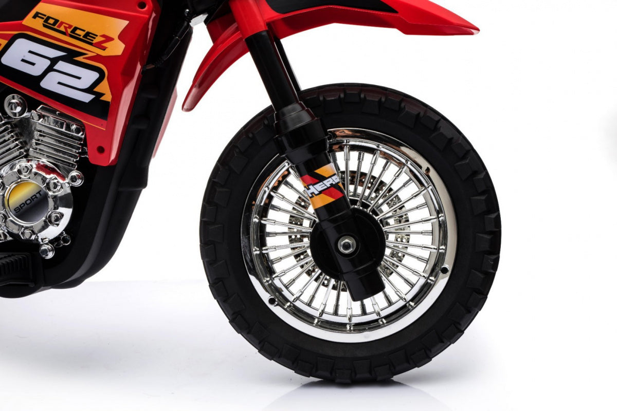 Elektrická motorka Cross 6 V – červená