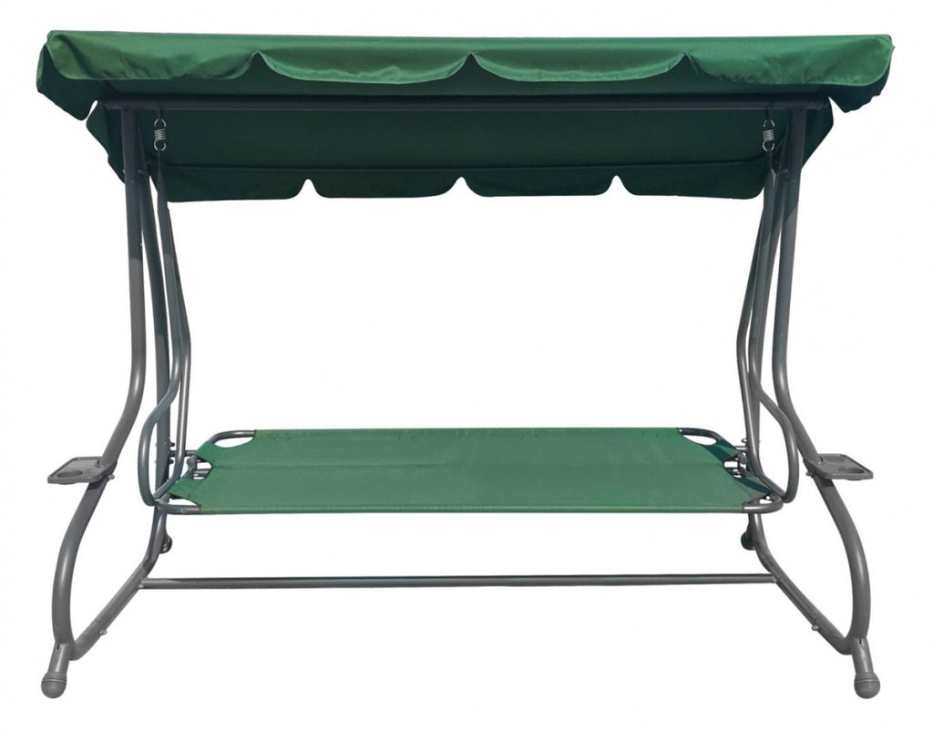 Huge Garden Swing Seat Braid 2x1 Green Butterflies