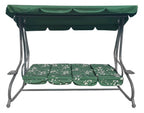 Huge Garden Swing Seat Braid 2x1 Green Butterflies