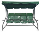 Huge Garden Swing Seat Braid 2x1 Green Butterflies