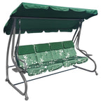 Huge Garden Swing Seat Braid 2x1 Green Butterflies
