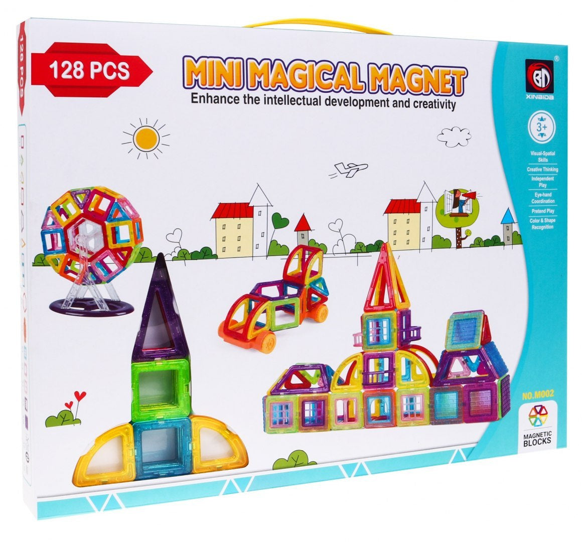 Huge set of magnetic bricks 128 PCs