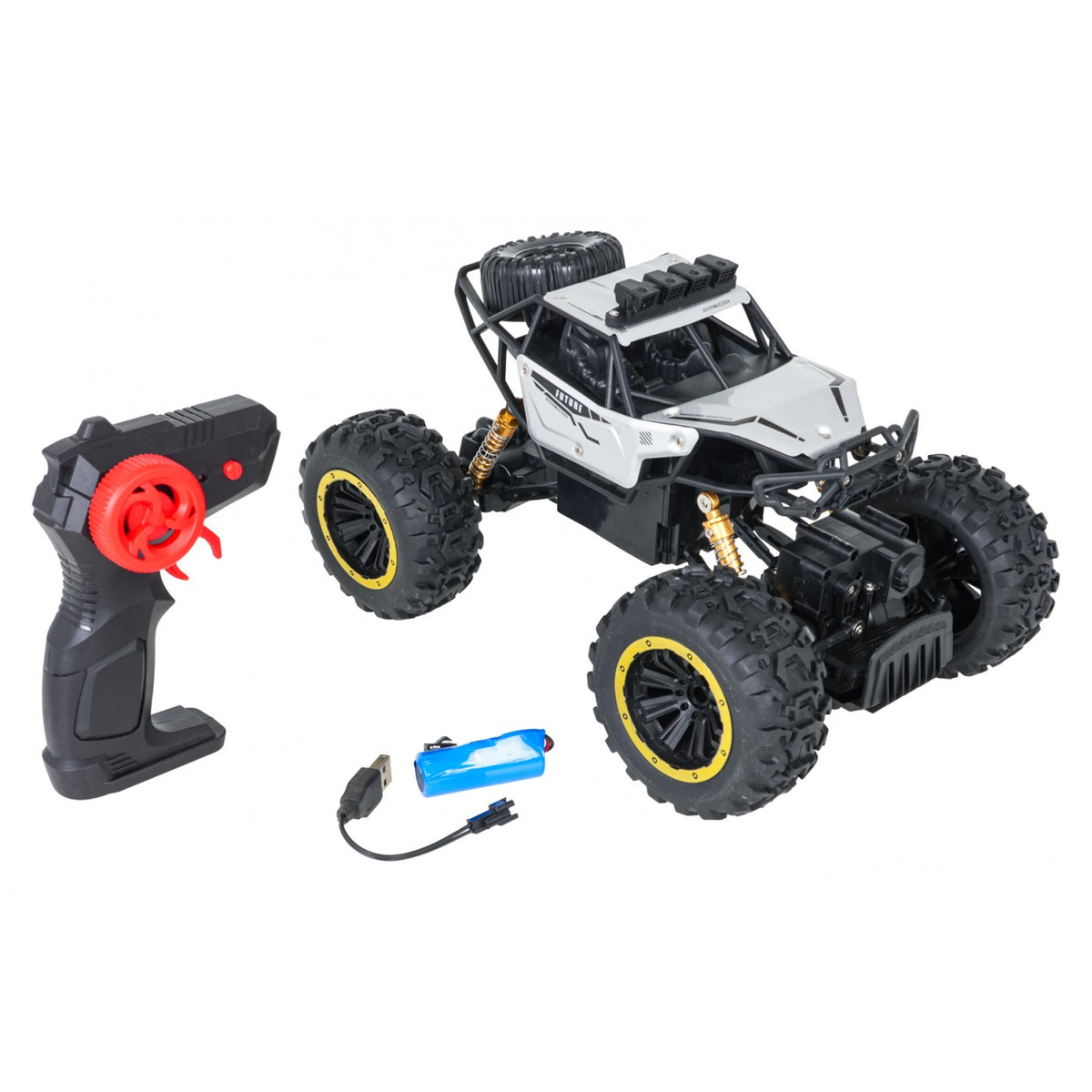 RC 1:18 CLIMB POWER crawler – strieborný