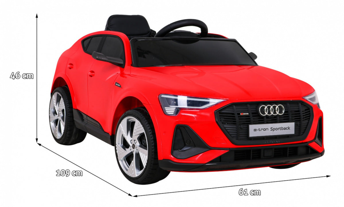 Elektrické autíčko Audi E-Tron Sportback 12 V – červené