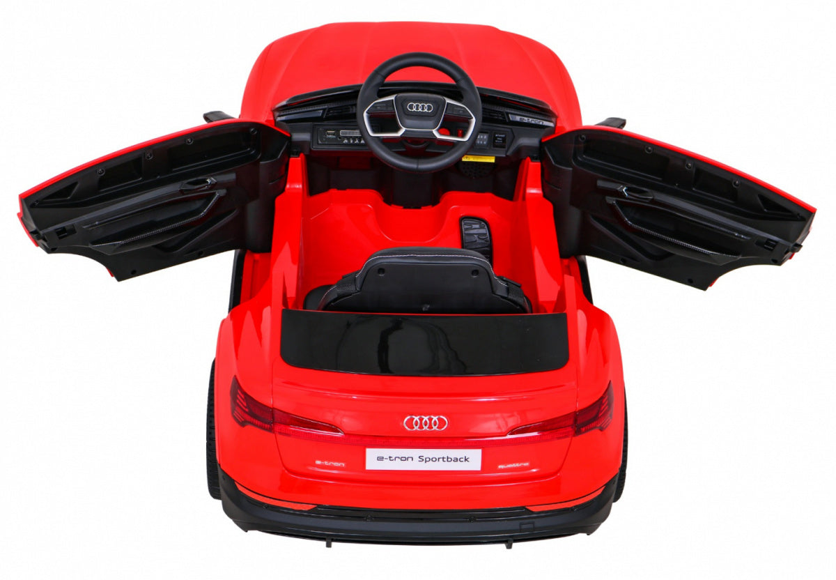 Elektrické autíčko Audi E-Tron Sportback 12 V – červené