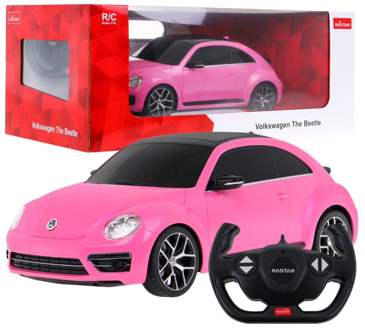 Autko R/C Volkswagen Beetle 1:14 RASTAR Pink