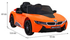 Elektrické autíčko BMW I8 LIFT oranžová