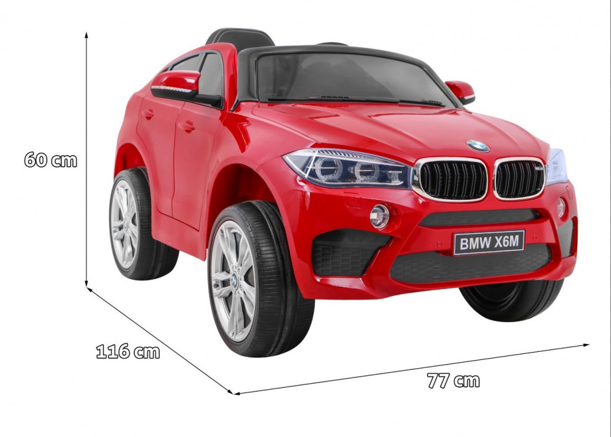Elektrické autíčko BMW X6M Painted červená