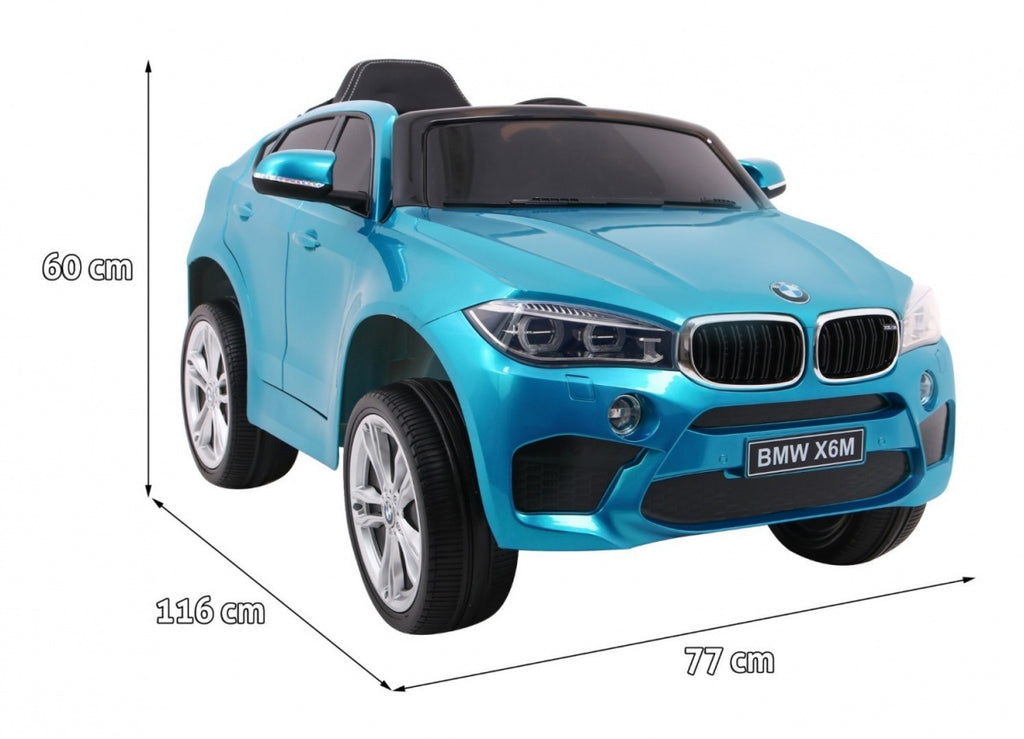 Elektrické autíčko BMW X6M lakované modrá