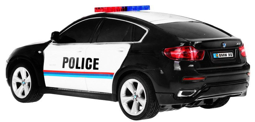 1:24 R/C Licensed police car Bmw X 6 Black Police