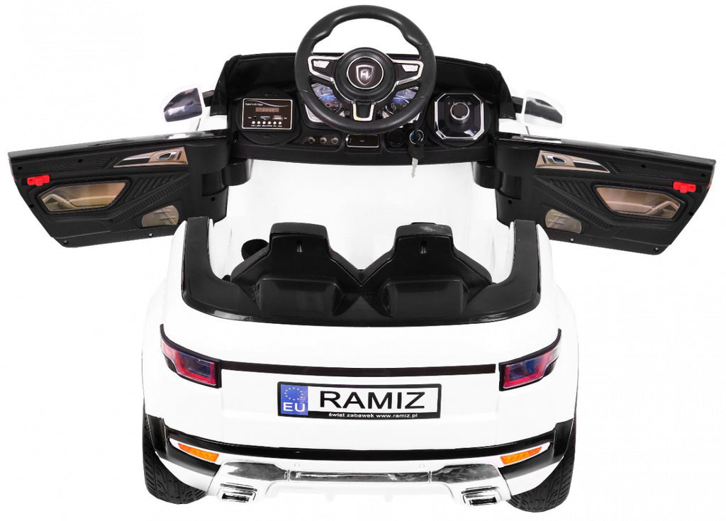 Elektrické autíčko Rapid Racer biela