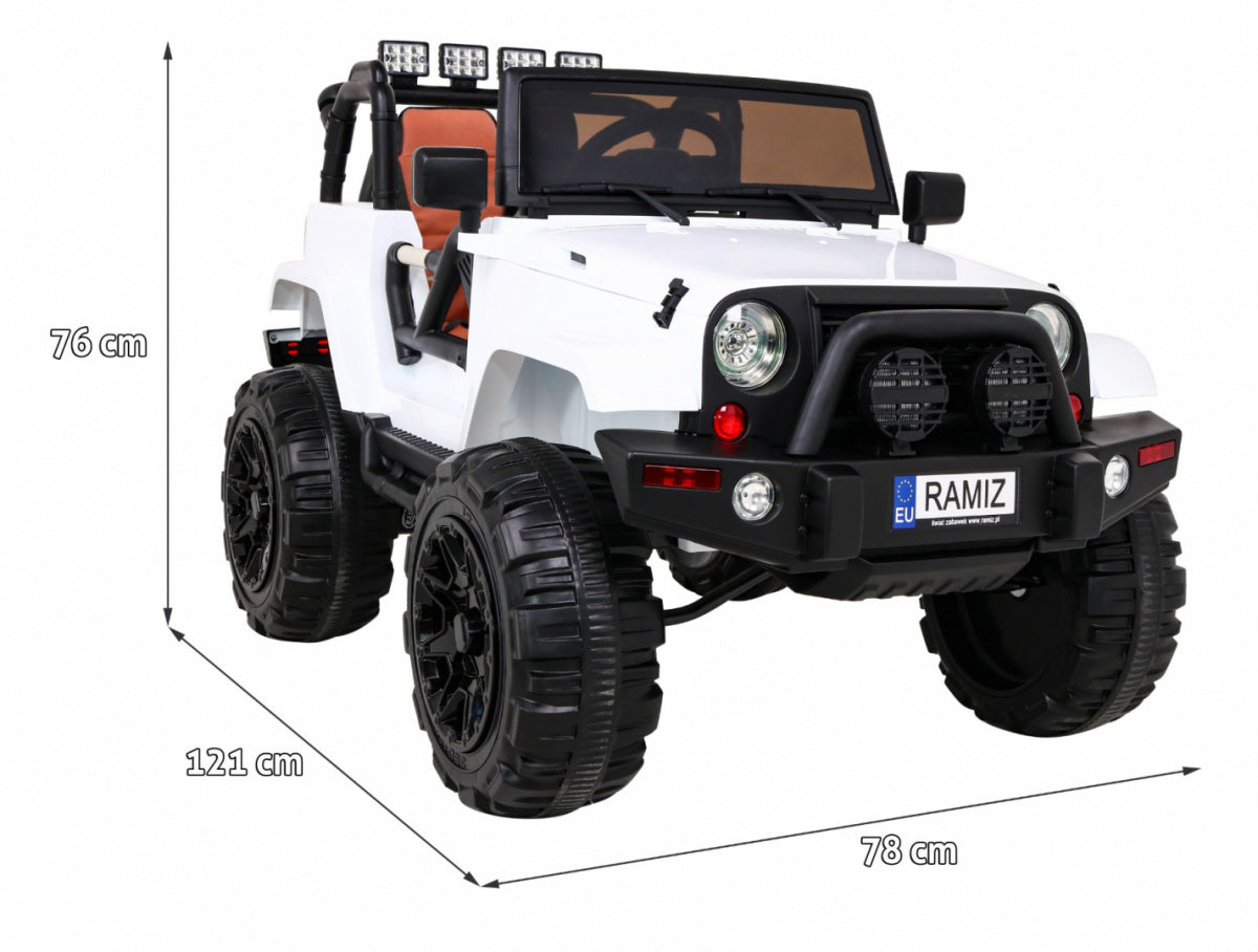 Elektrické autíčko Jeep All Terrain biela