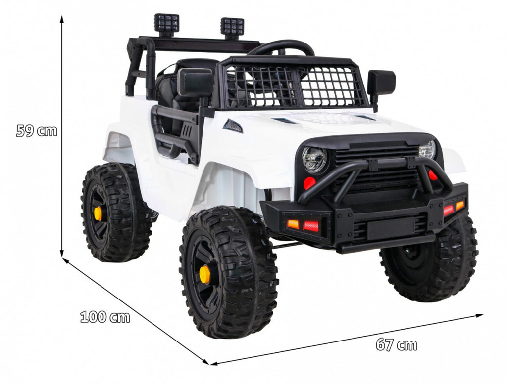 Vehicle Jeep Dark Night White