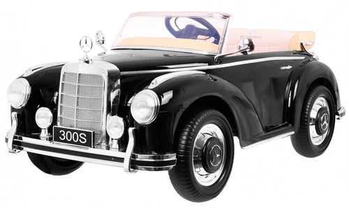 Elektrické autíčko Mercedes-Benz 300S RETRO čierna lakované