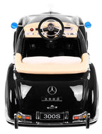 Elektrické autíčko Mercedes-Benz 300S RETRO čierna lakované