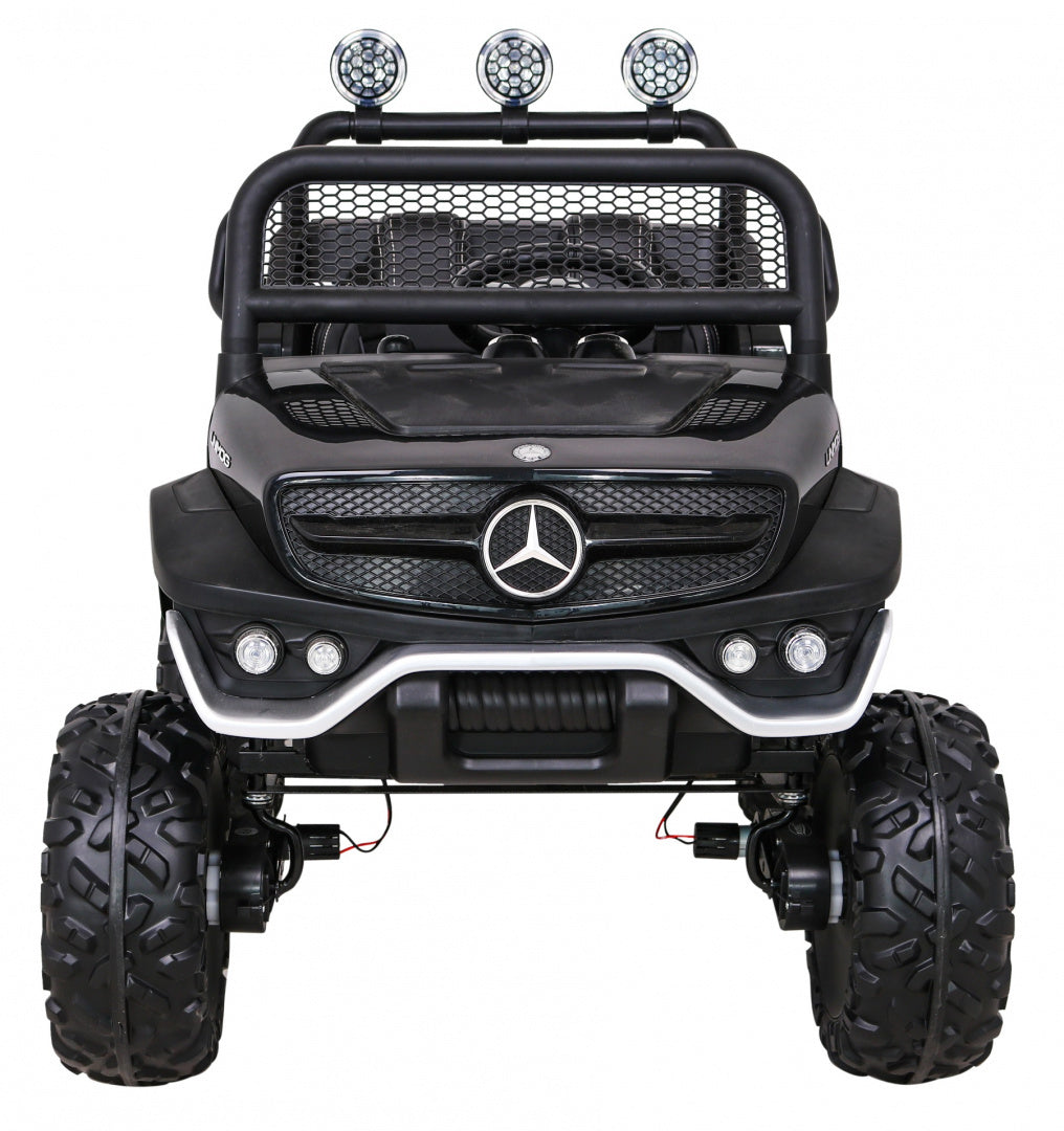 Elektrické autíčko Mercedes-Benz Unimog JL199 12 V – čierne