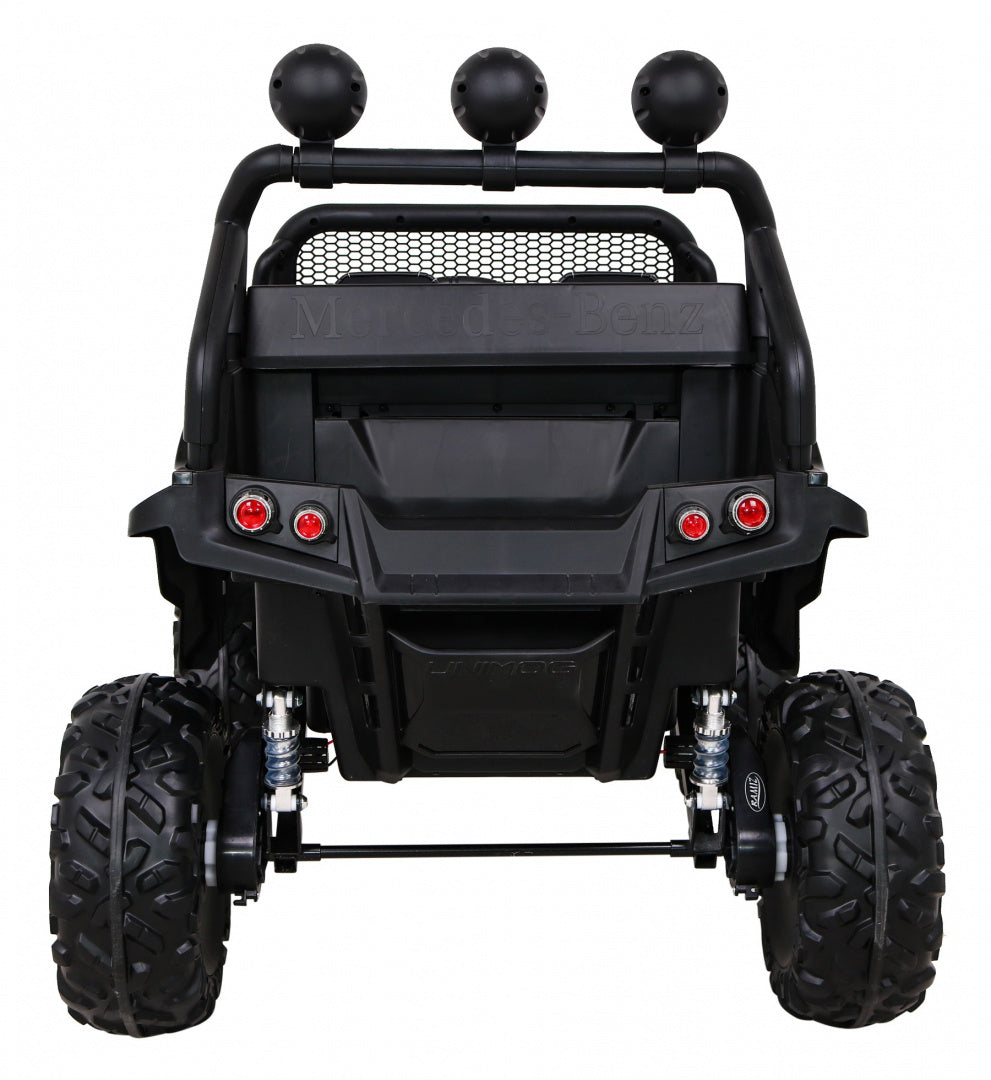 Elektrické autíčko Mercedes-Benz Unimog JL199 12 V – čierne