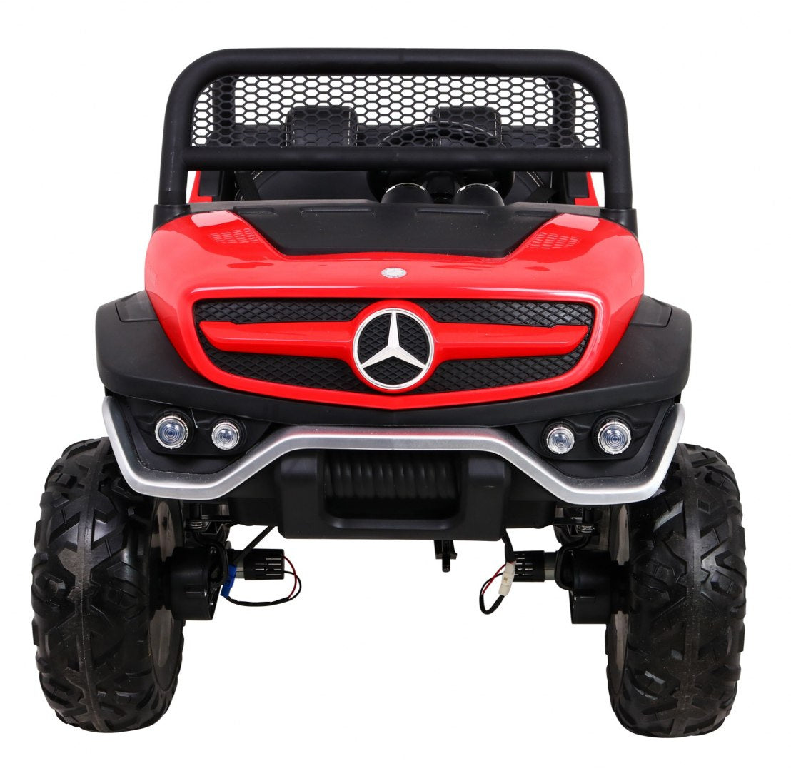 Elektrické autíčko Mercedes-Benz Unimog 12 V / 14 Ah – červené