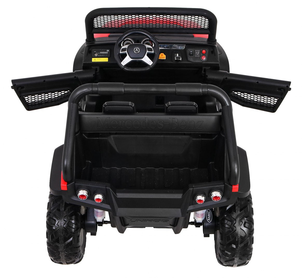 Elektrické autíčko Mercedes-Benz Unimog 12 V / 14 Ah – červené