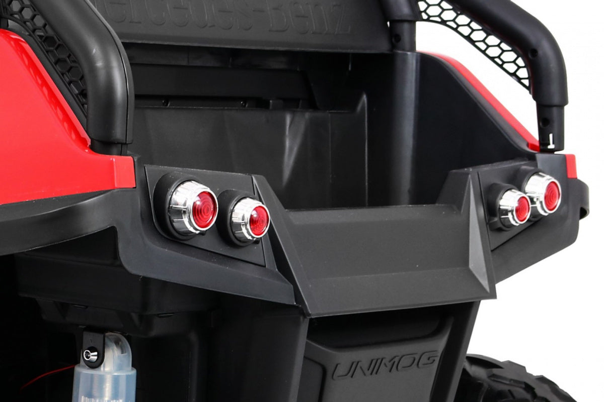 Elektrické autíčko Mercedes-Benz Unimog 12 V / 14 Ah – červené