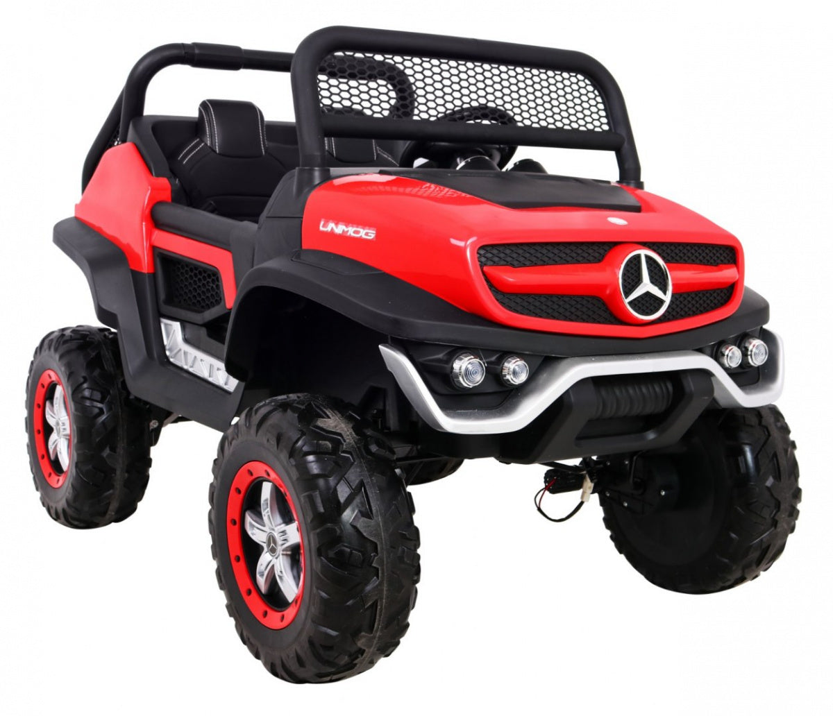 Elektrické autíčko Mercedes-Benz Unimog 12 V / 14 Ah – červené