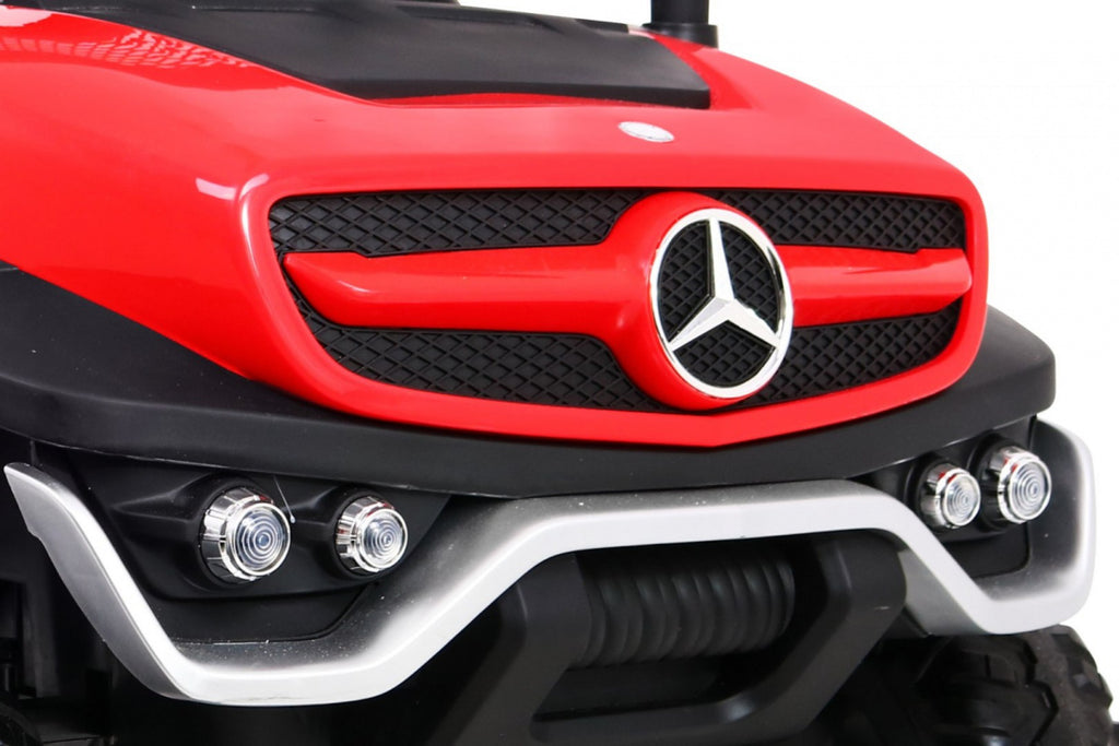 Elektrické autíčko Mercedes-Benz Unimog 12 V / 14 Ah – červené