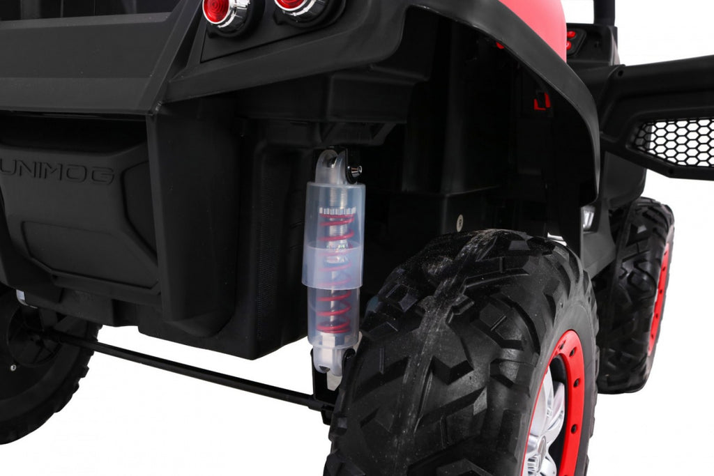 Elektrické autíčko Mercedes-Benz Unimog 12 V / 14 Ah – červené