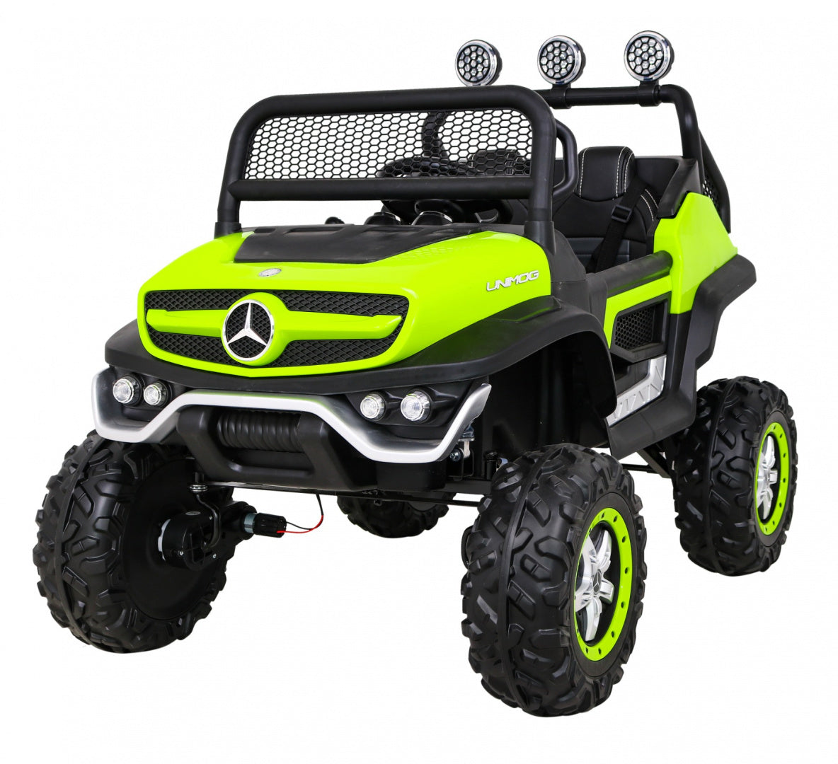 Elektrické autíčko Mercedes-Benz UNIMOG zelená