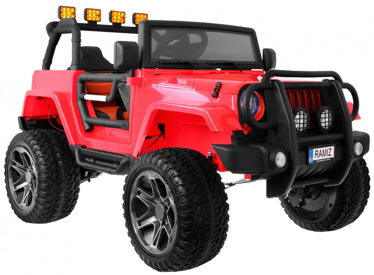 The Monster Jeep 4 x 4 Red