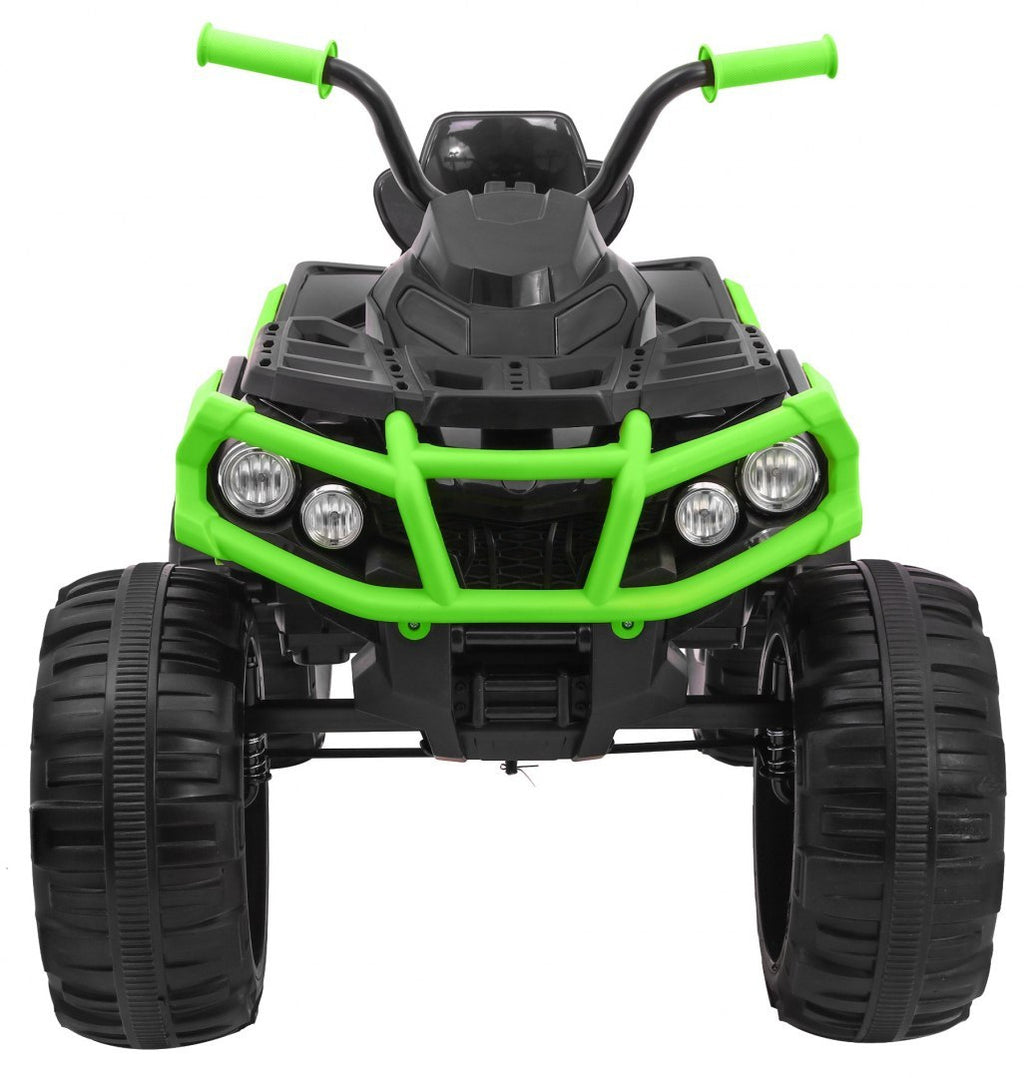 Elektrická štvorkolka ATV 12 V s ovládačom – čierno-zelená