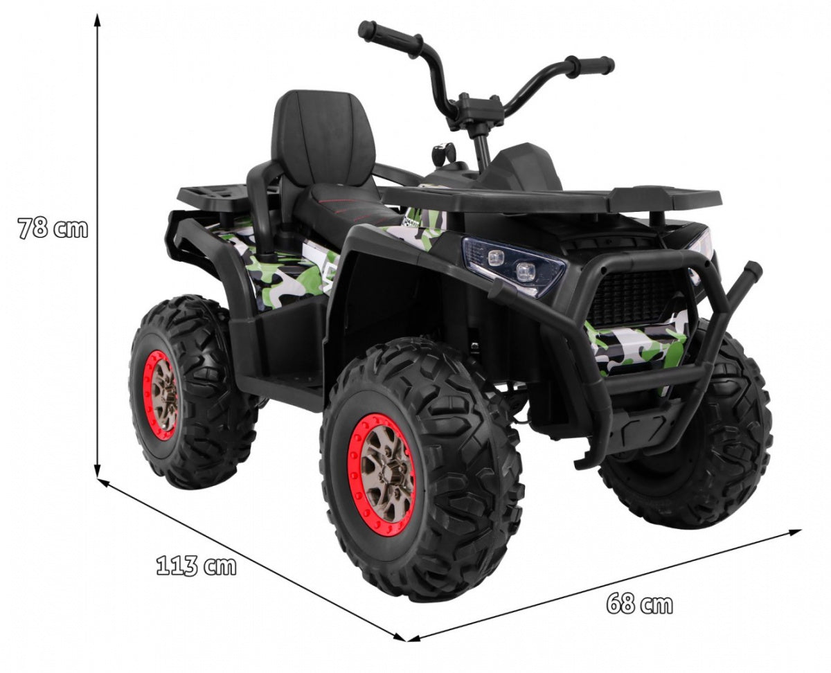Elektrická štvorkolka ATV Desert 4×4 12 V – maskáčová