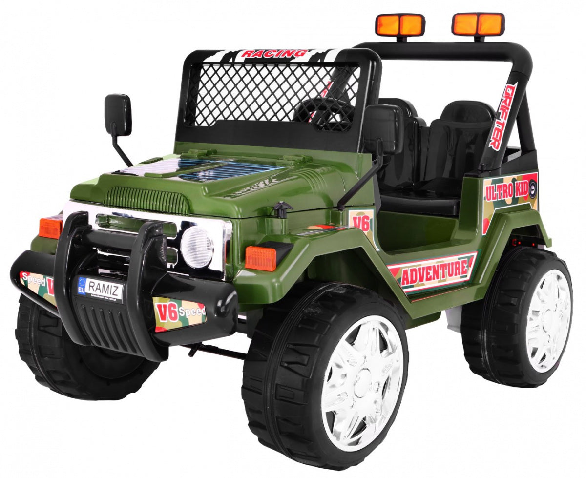 Elektrické autíčko RAPTOR Drifter kolesá EVA 2 4 G zelená