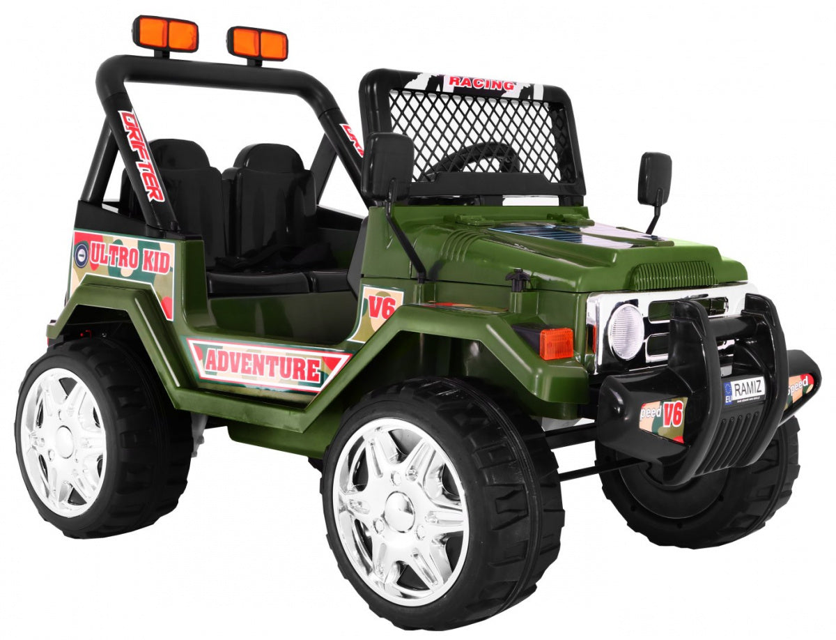 Elektrické autíčko RAPTOR Drifter kolesá EVA 2 4 G zelená