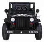 Elektrické autíčko Retro Military čierna