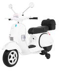 Elektrická motorka Vespa biela
