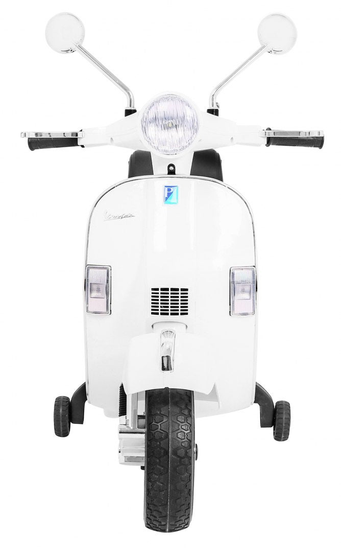 Elektrická motorka Vespa biela