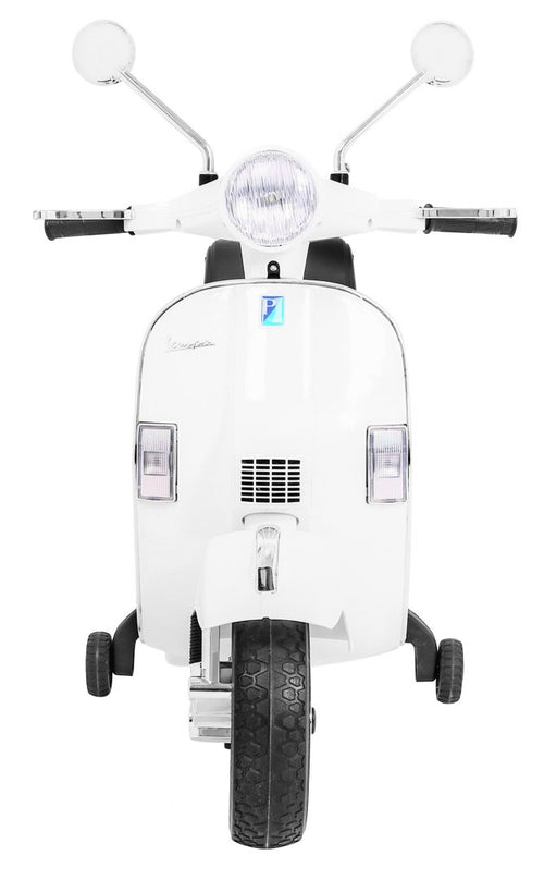 Elektrická motorka Vespa biela