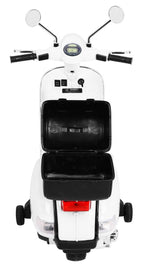 Elektrická motorka Vespa biela
