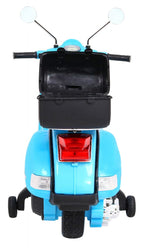 Elektrická motorka Vespa modrá