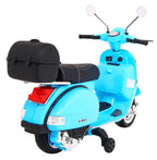 Elektrická motorka Vespa modrá