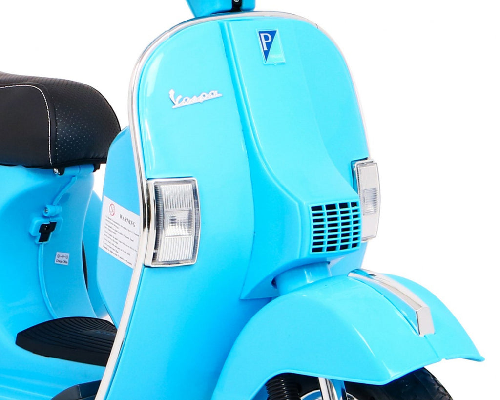 Elektrická motorka Vespa modrá