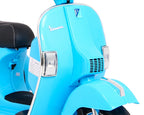 Elektrická motorka Vespa modrá