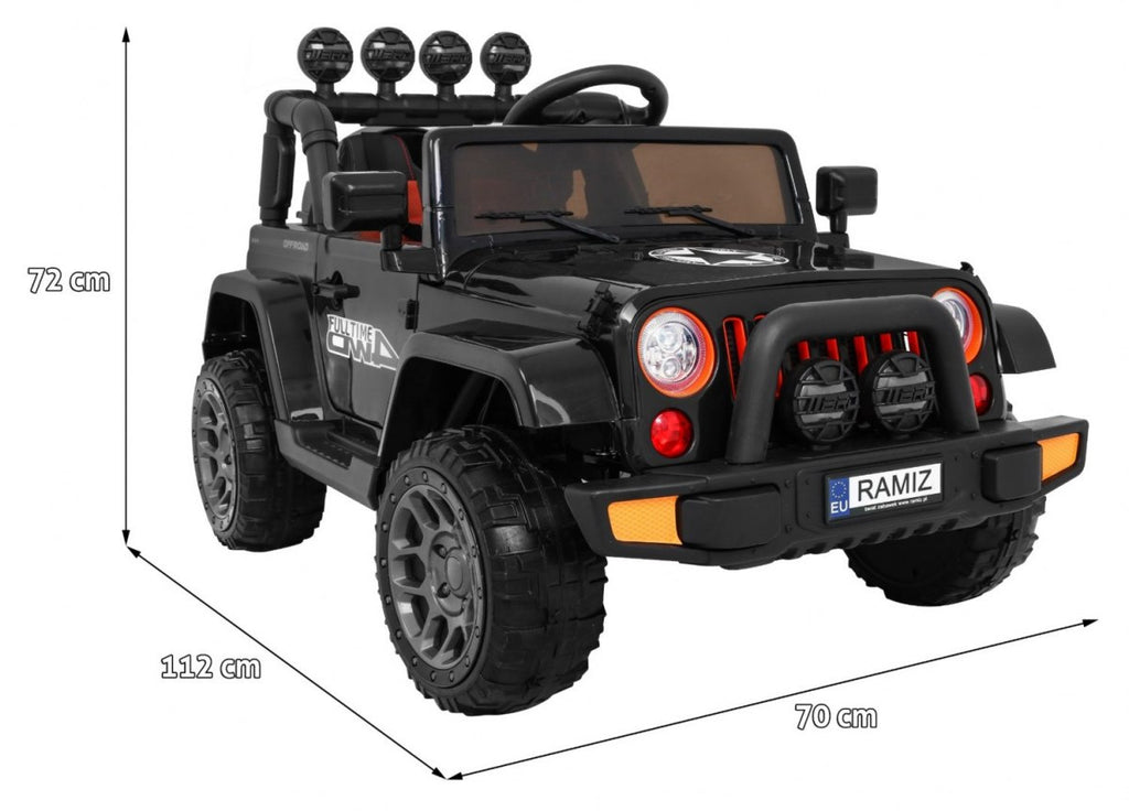 Full Time off-road vehicle 4WD Black