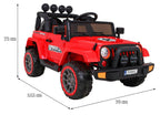 Elektrické autíčko Full Time off-road 4WD červená