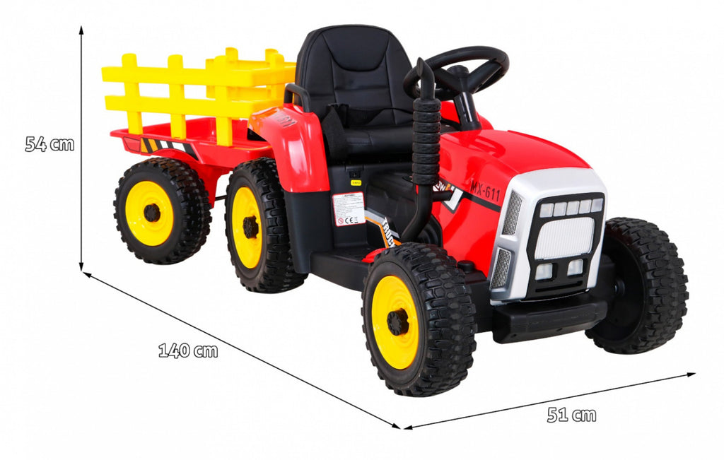 Tractor with Trailer BLOW Red