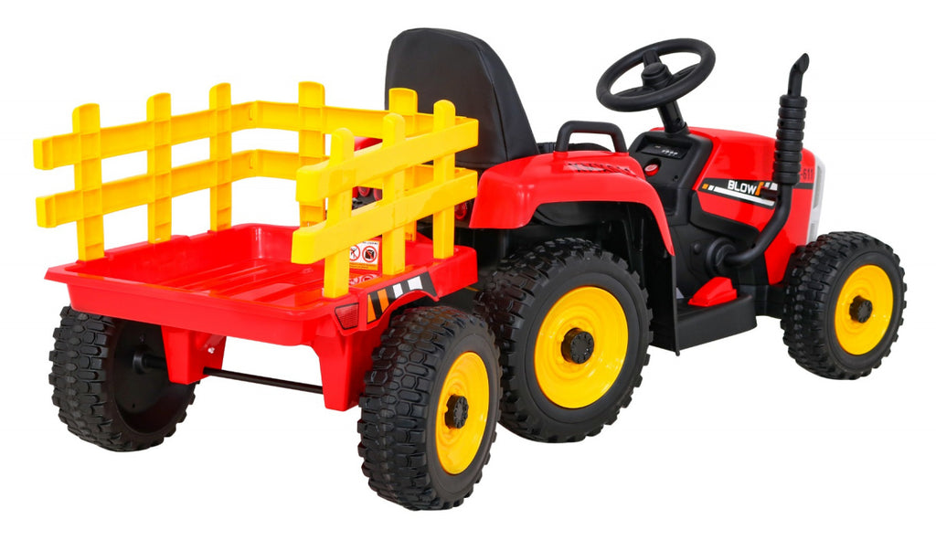 Tractor with Trailer BLOW Red